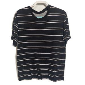 PS/Basics Medium Blue Men's T-Shirt with stripes 100% Cotton